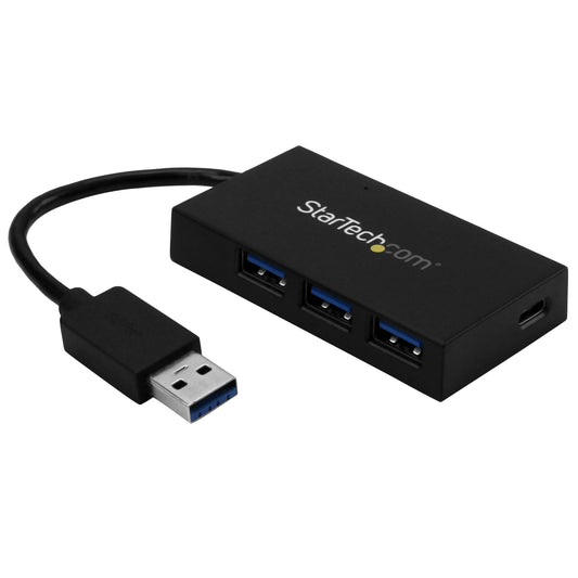 StarTech.com 4 Port USB 3.0 Hub - USB Type-A Hub with 1x USB-C & 3x USB-A Ports (SuperSpeed 5Gbps) - USB Bus Powered - USB 3.2 Gen 1 Adapter Hub - Portable/Laptop USB Hub - TAA - StarTech.com