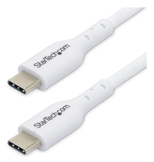 StarTech.com 3ft (1m) USB-C Charging Cable, Charge & Sync, 60W (3A) PD, USB 2.0 Laptop Charger Cable - White USB C Charging Cord product image