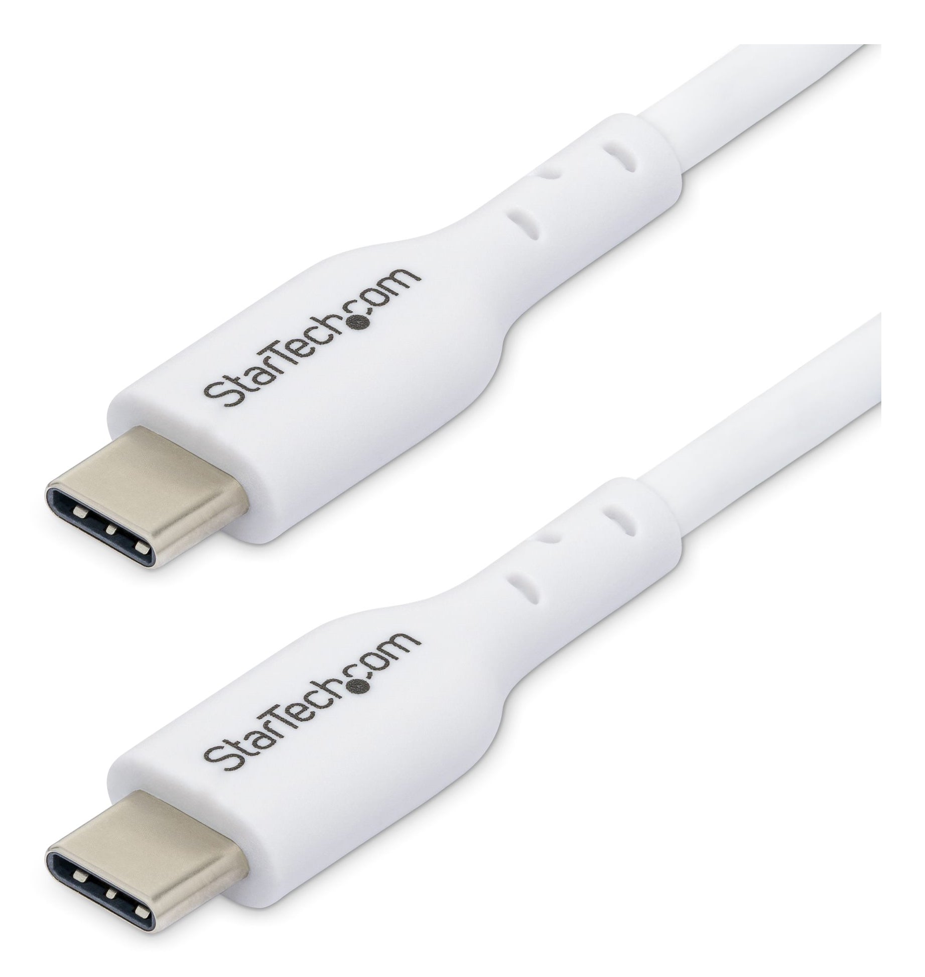 StarTech.com 6.6ft (2m) USB-C Charging Cable, Charge & Sync, 60W (3A) PD, USB 2.0 Laptop Charger Cable - White USB C Charging Cord product image