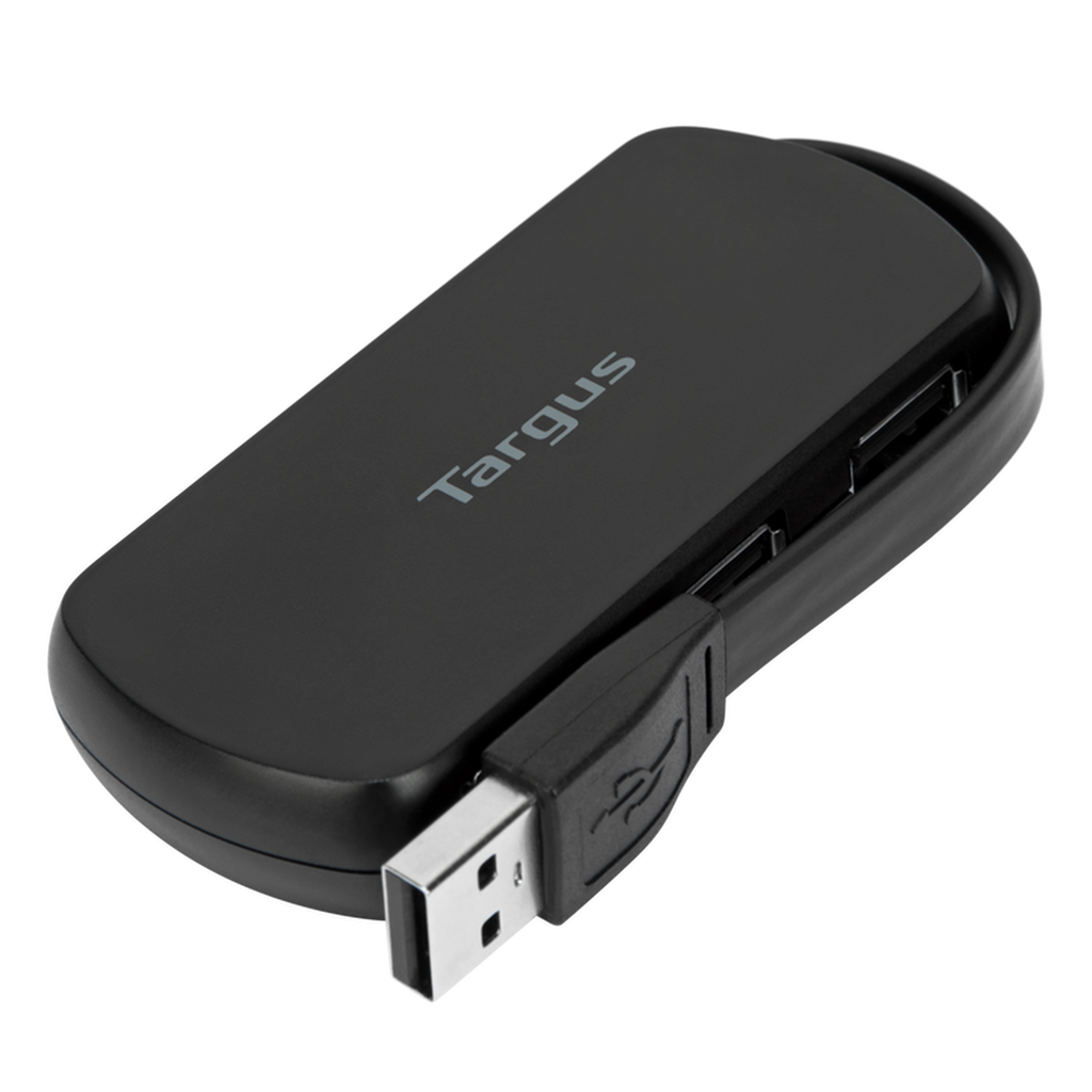 Targus ACH114AU 4-Port USB 2.0 Hub cable storage view