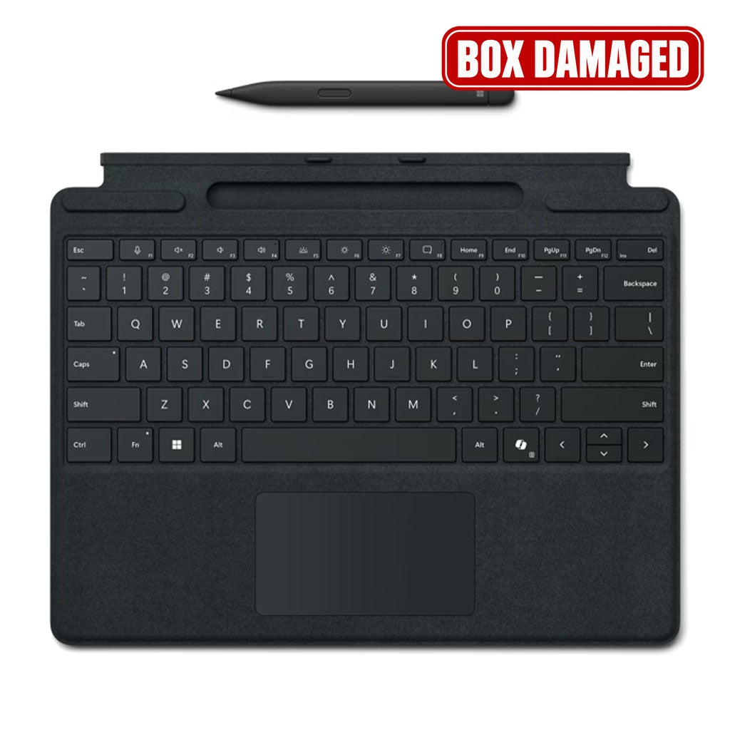 Microsoft Surface Pro Signature Keyboard and Pen – Box Damaged Packaging