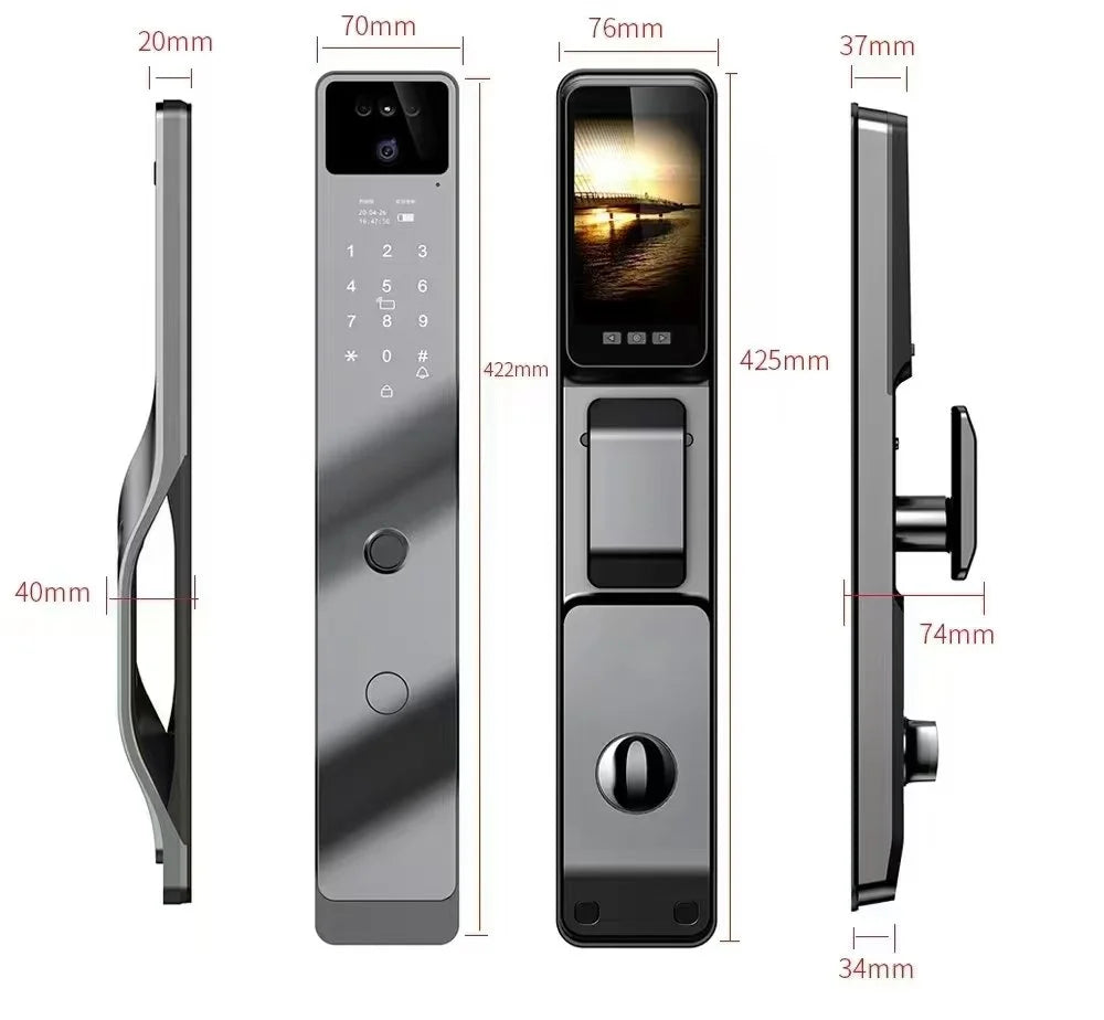 Automations Smart S2 smart lock dimensions