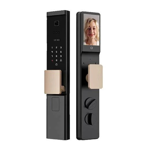 Automations Smart V5 premium smart lock front and rear view