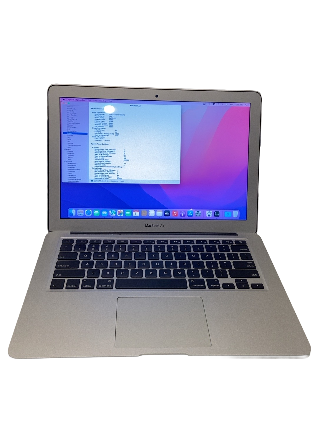 Actual MacBook Air 2017 individual product photograph 1
