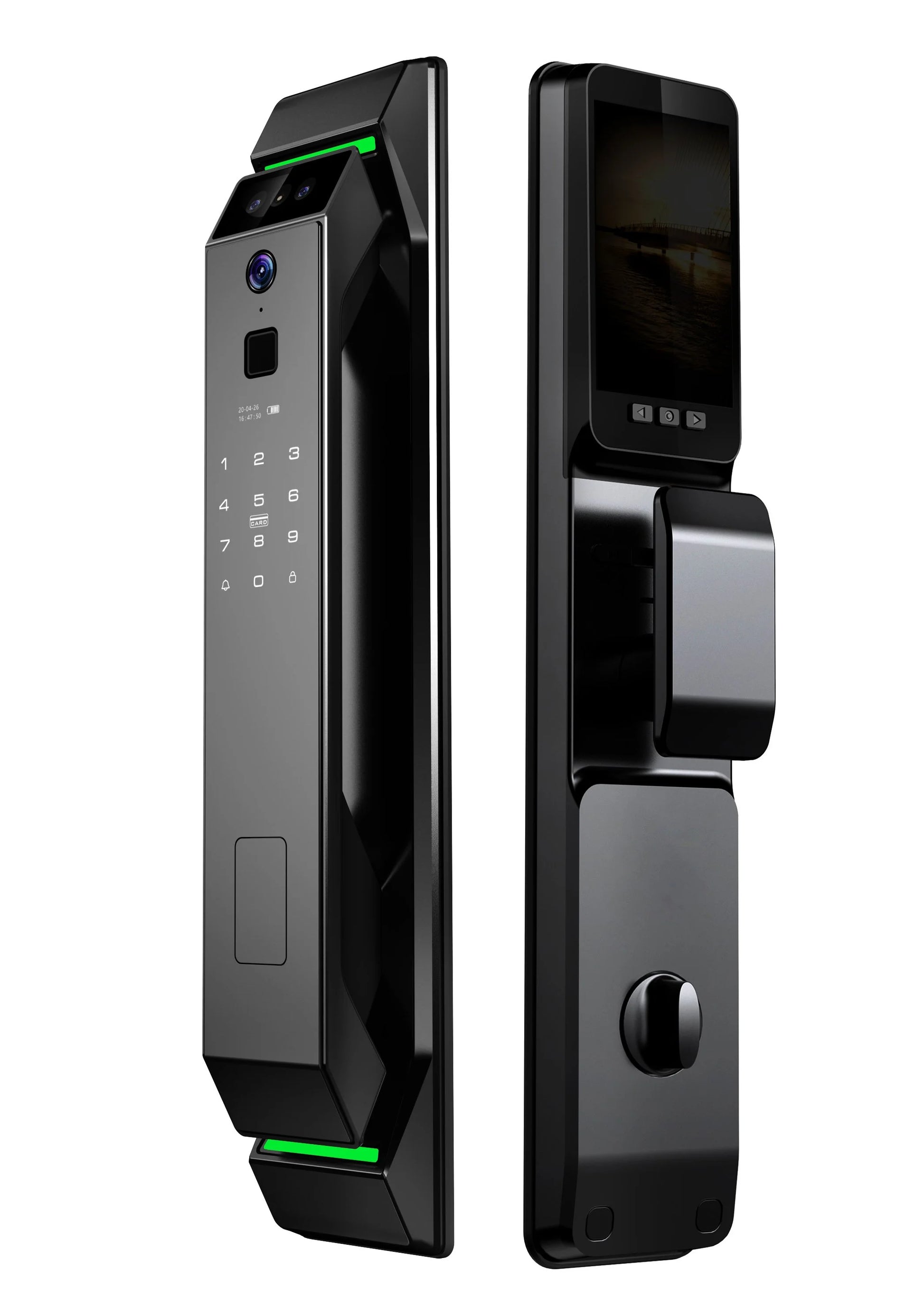 Automations Smart V2 smart lock black angled view