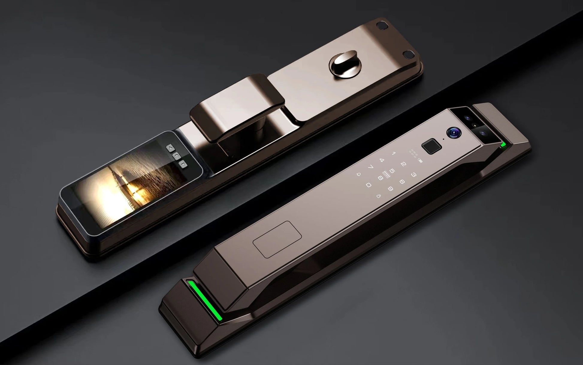 Automations Smart V2 smart lock bronze product view