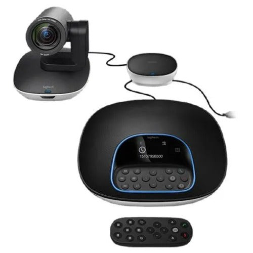 Logitech ConferenceCam GROUP, Full HD PTZ Cameral, 1080P,Crystal‐Clear, Natural Audio, erfect for Large Rooms (14–20 participants)