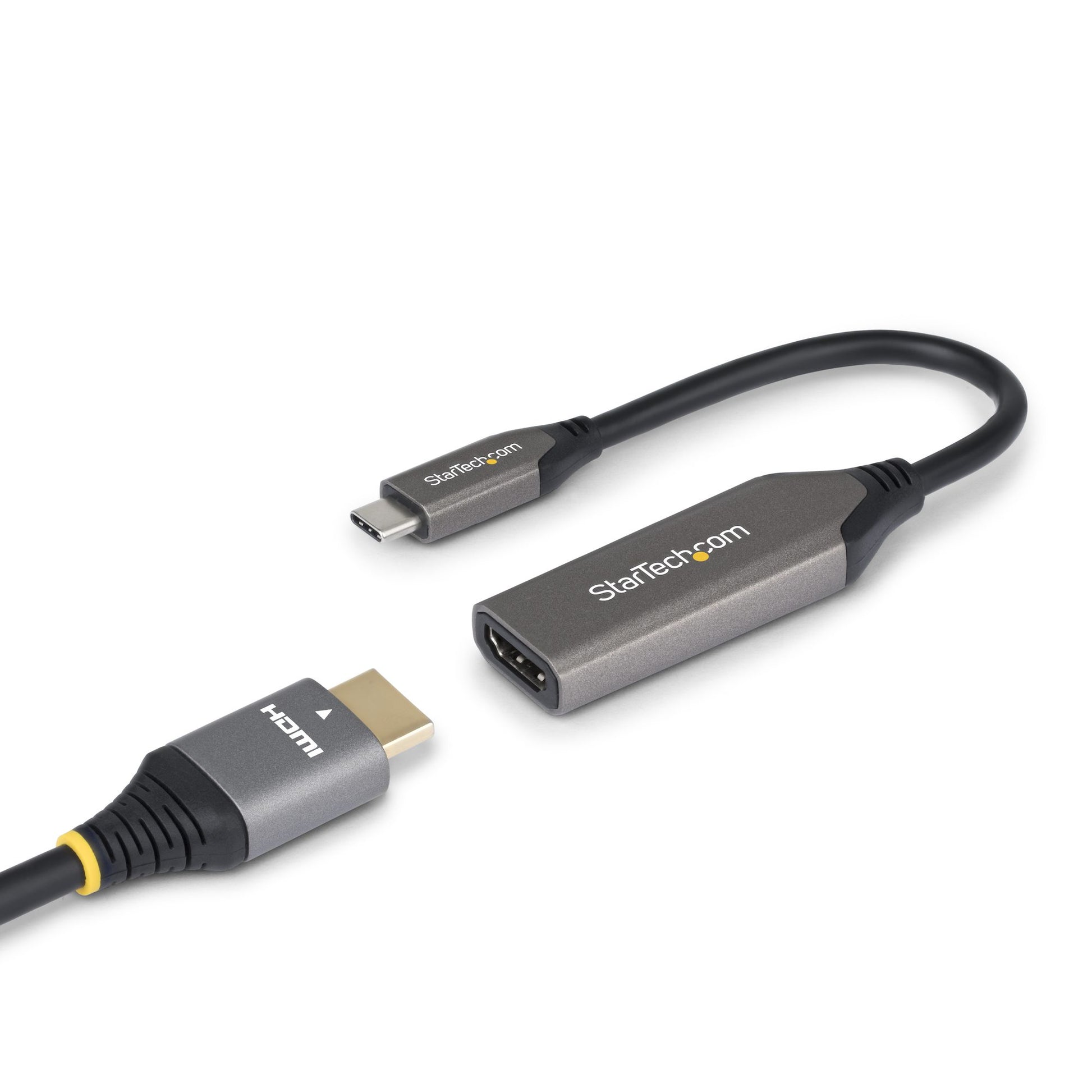 StarTech.com USB-C to HDMI Adapter, 8K 60Hz / 4K 120Hz, Thunderbolt / USB4 Compatible, USB C to HDMI 2.1 Converter, HDR10+, 7.9in (20cm) Cable product image