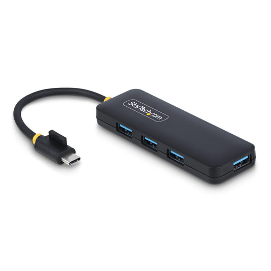 StarTech.com 4-Port USB-C Hub, 5Gbps, USB-C to 4x USB-A, Bus Powered, Small Travel Mini Hub, Multi-Port USB 3.0...