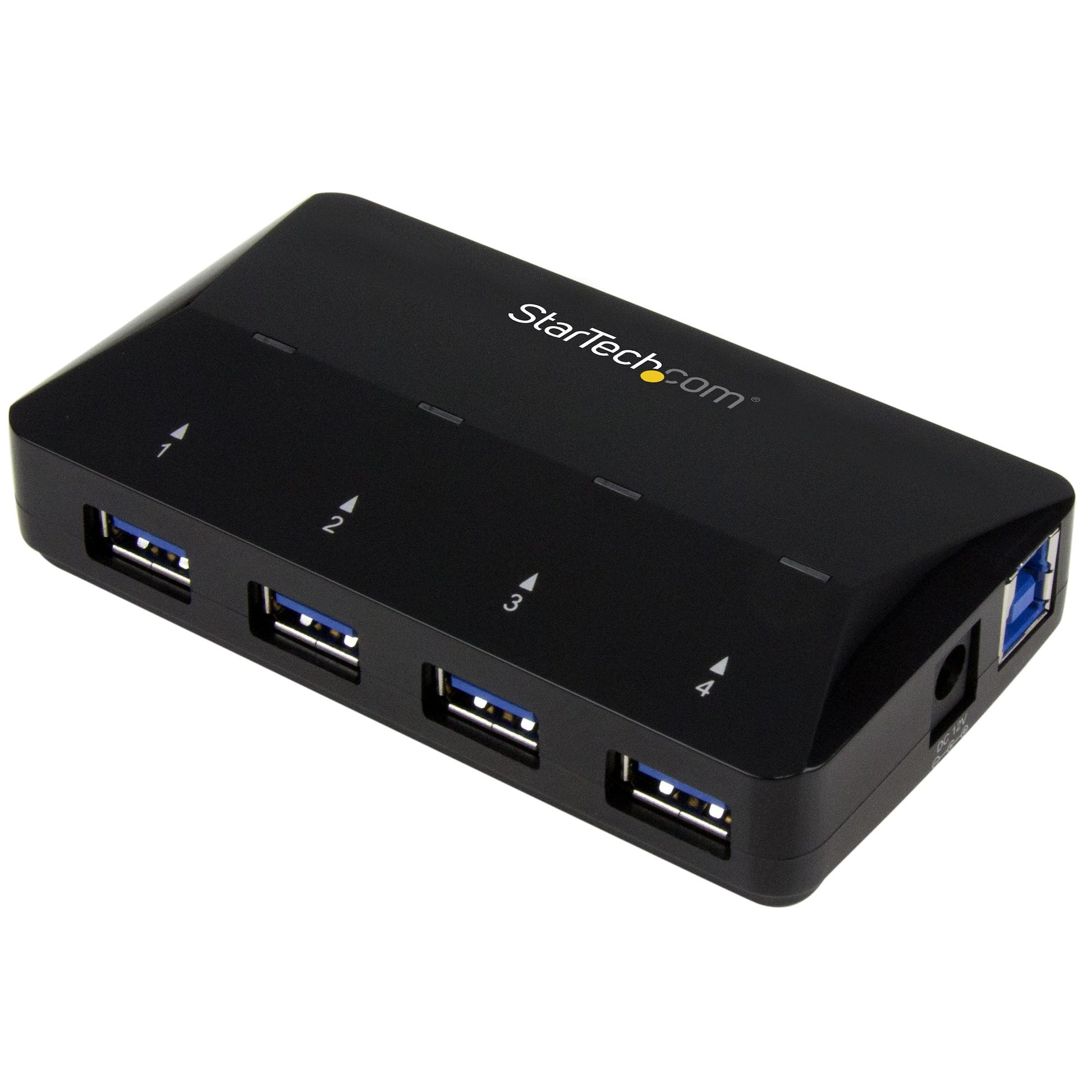 StarTech.com 4-Port USB 3.0 Hub (5Gbps) plus Dedicated Charging Port - 1 x 2.4A Port product image