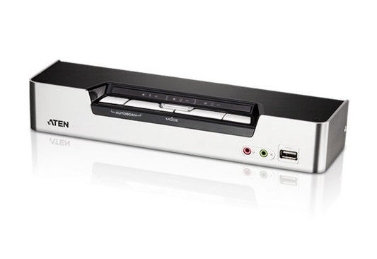 ATEN 4-Port USB HDMI KVM Switch with Audio & USB 2.0 Hub (KVM cables included) - ATEN