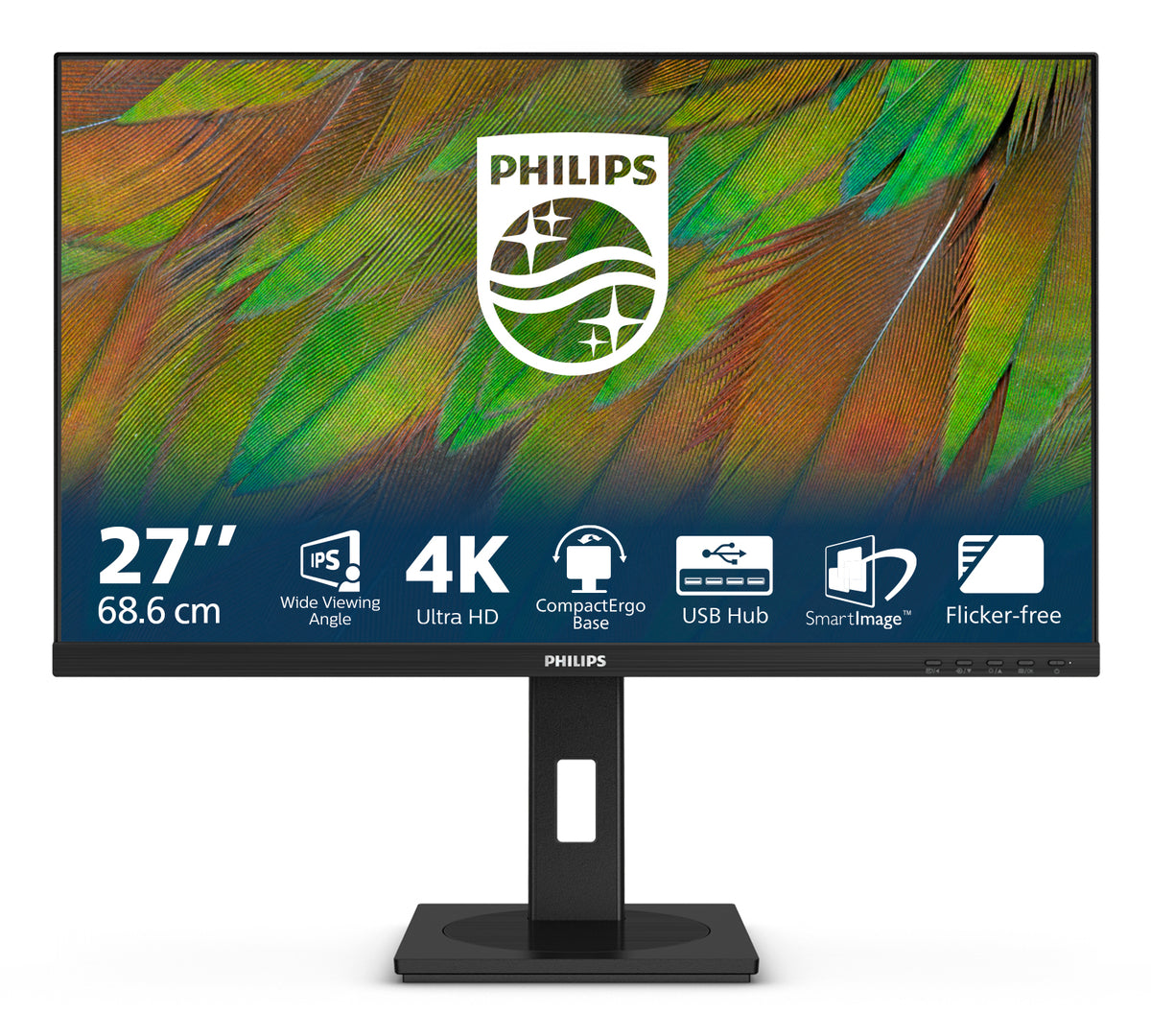 Philips 3000 series 27B1N3800/75 computer monitor 68.6 cm (27") 3840 x 2160 pixels 4K Ultra HD LCD Black - Philips
