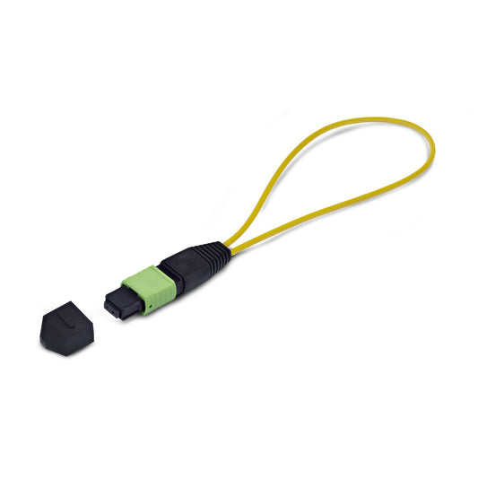StarTech.com MPO Loopback Plug, Single Mode 9/125 MPO-12 Female Fiber Loopback Adapter, MPO/MTP-APC Connector Loopback Test Plug, MPO Female Loopback Tester product image