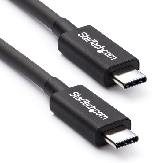 StarTech.com 50cm (1.6ft) Thunderbolt 3 Cable, 40Gbps, 100W PD, 4K/5K, Thunderbolt Certified, Compatible with Thunderbolt 4/USB 3.2/DisplayPort product image