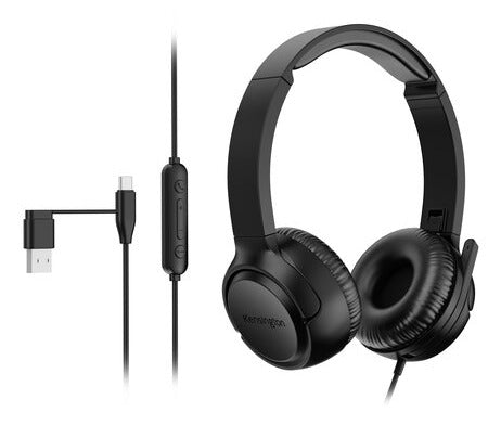Kensington H950 EQ Headset Wired Head-band Office/Call center USB Type-C / USB Type-A Black - Kensington