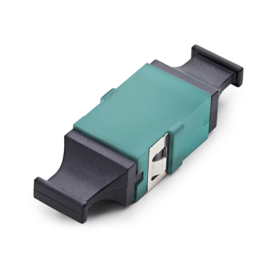 StarTech.com MPO/MTP Coupler, Single Mode/Multimode Fiber Adapter, Key Up-Key Down, Fiber Optic MPO/MTP Coupler - Aqua product image