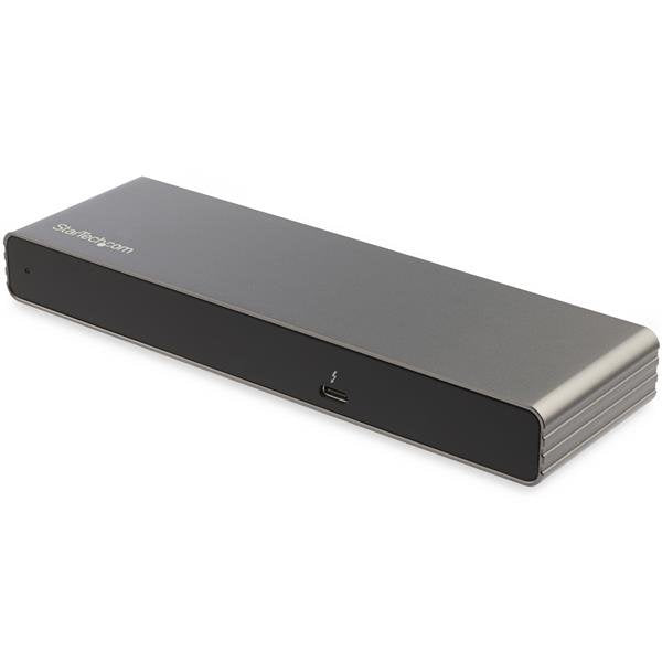 StarTech.com Thunderbolt 3 Dock - Dual 4K 60Hz Monitor TB3 Laptop Docking Station with DisplayPort, HDMI & 1080p VGA - 85W Power Delivery & Charging - 2x USB-A, Ethernet - Mac & Windows - TAA - StarTech.com