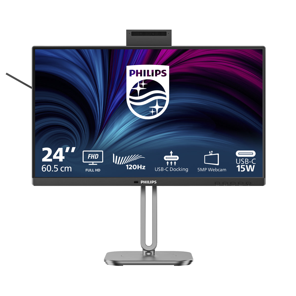 Philips 4000 series 24B2U4301H/75 computer monitor 60.5 cm (23.8") 1920 x 1080 pixels Full HD LCD Grey - Philips