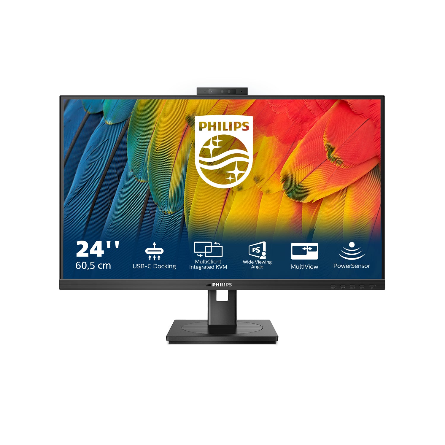 Philips 5000 series 24B1U5301H/75 computer monitor 60.5 cm (23.8") 1920 x 1080 pixels Full HD LCD Black product image