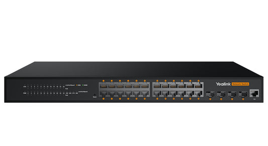 Yealink RCH240 Managed L2+ Gigabit Ethernet (10/100/1000) Power over Ethernet (PoE) Black product image