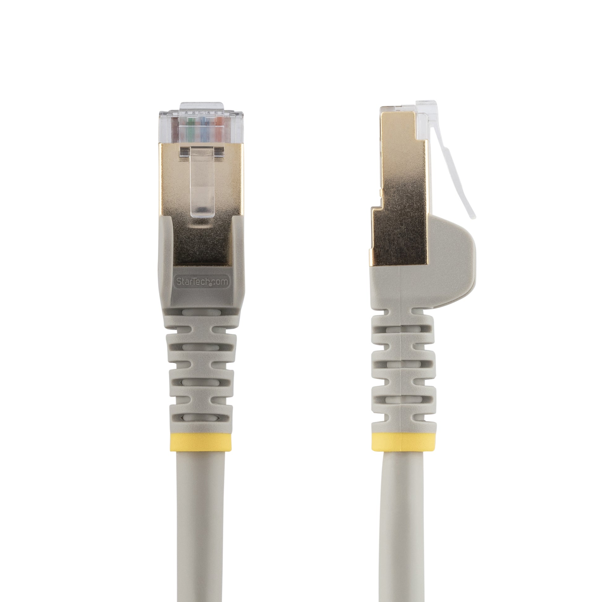 StarTech.com 3m CAT6a Ethernet Cable - 10 Gigabit Shielded Snagless RJ45 100W PoE Patch Cord - 10GbE STP Network Cable w/Strain Relief - Grey Individually Tested/Wiring is UL Certified/TIA product image