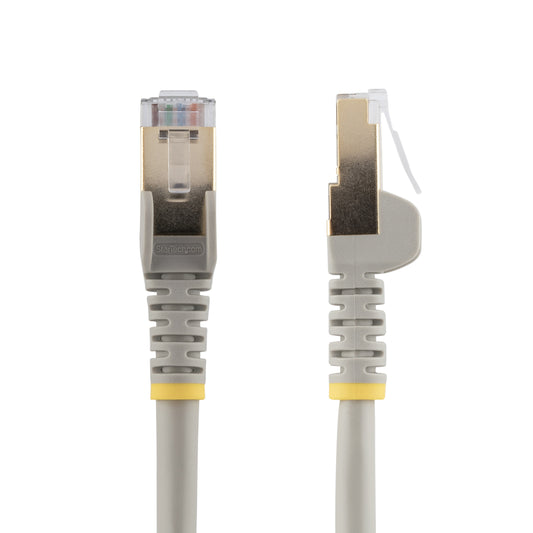 StarTech.com 3m CAT6a Ethernet Cable - 10 Gigabit Shielded Snagless RJ45 100W PoE Patch Cord - 10GbE STP Network Cable w/Strain Relief - Grey Individually Tested/Wiring is UL Certified/TIA product image