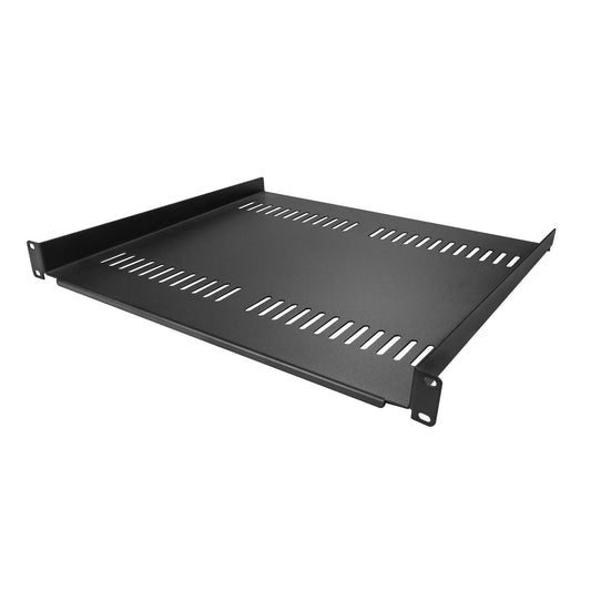 StarTech.com 2-Pack 1U Server Rack Shelf, Vented Universal Rack Mount Cantilever Shelf, For 19" Rack/Cabinet, Heavy-Duty Steel, 44lb/20kg Capacity, 16" Deep Tray product image