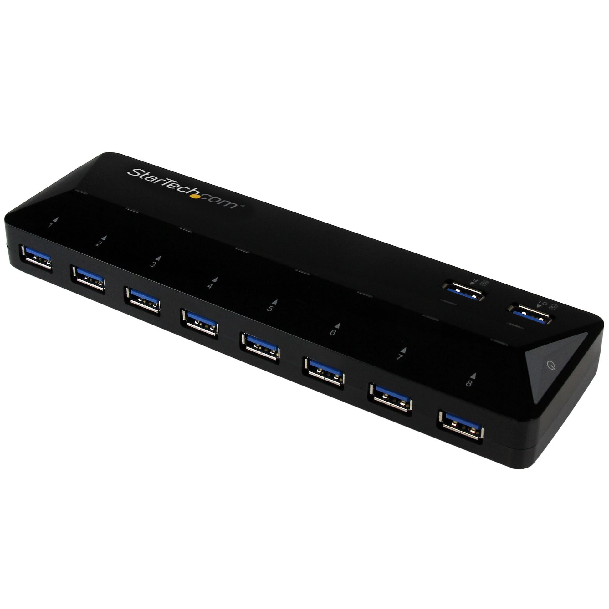 StarTech.com 10-Port USB 3.0 Hub with Charge and Sync Ports - 5Gbps - 2 x 1.5A Ports product image