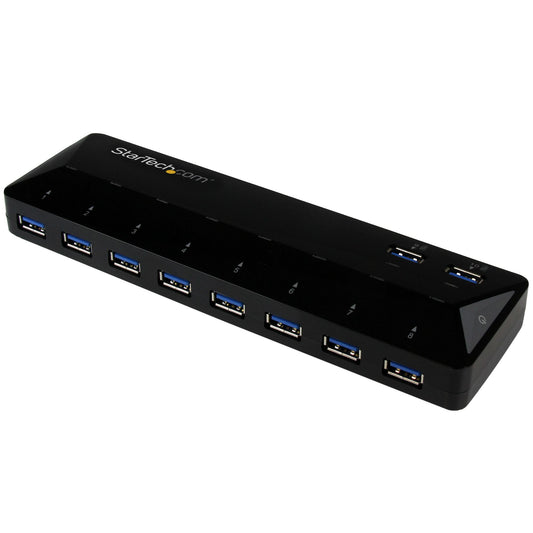 StarTech.com 10-Port USB 3.0 Hub with Charge and Sync Ports - 5Gbps - 2 x 1.5A Ports product image