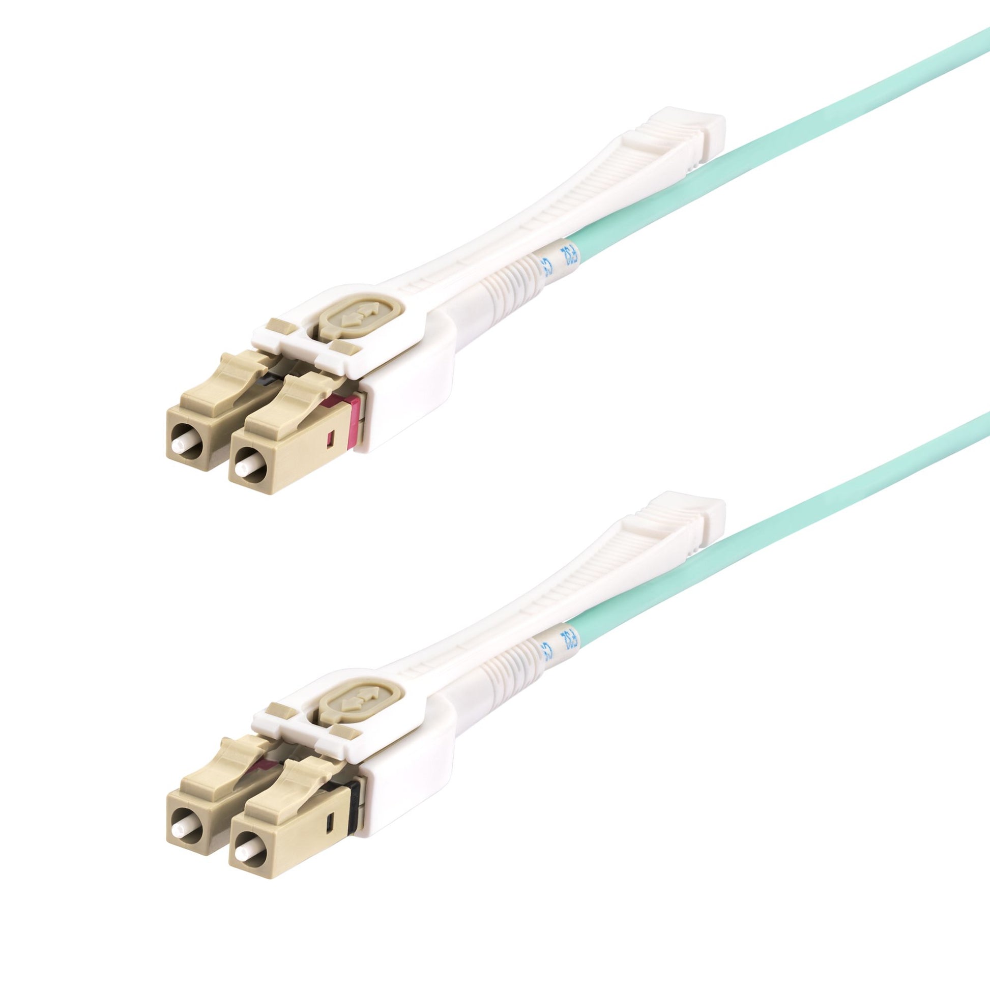 StarTech.com 4m (13ft) LC to LC (UPC) OM4 Multimode Fiber Optic Cable w/Push Pull Tabs, 50/125μm, 100G, Bend Insensitive, Low Insertion Loss - LSZH Fiber Jumper Cord product image