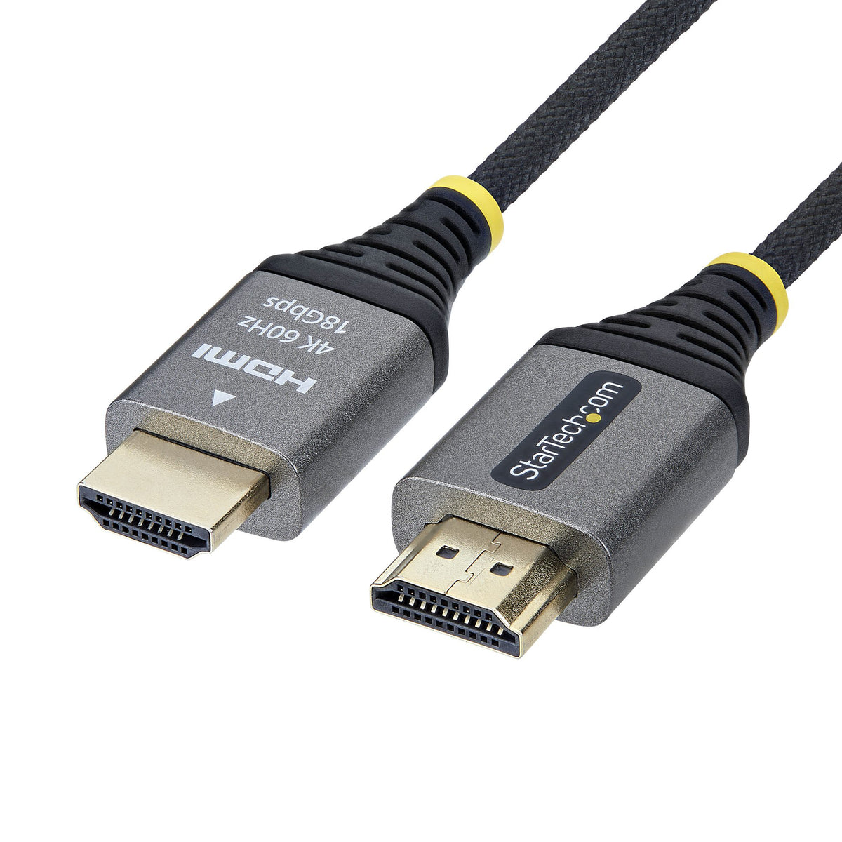 StarTech.com 1m (3ft) Premium Certified High Speed HDMI Cable, Ultra Flexible HDMI Cable, 4K 60Hz/1440p 144Hz w/HDR10/ARC, 18Gbps, High Flex Braided HDMI Cord - StarTech.com