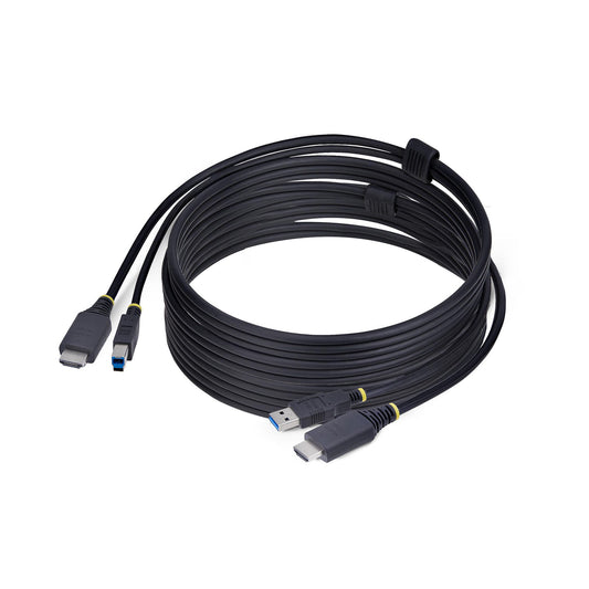 StarTech10ft (3m) HDMI and USB 5Gbps KVM Cable, 4K 60Hz, HDMI 2.0 and USB Combo Cable for KVM Switches