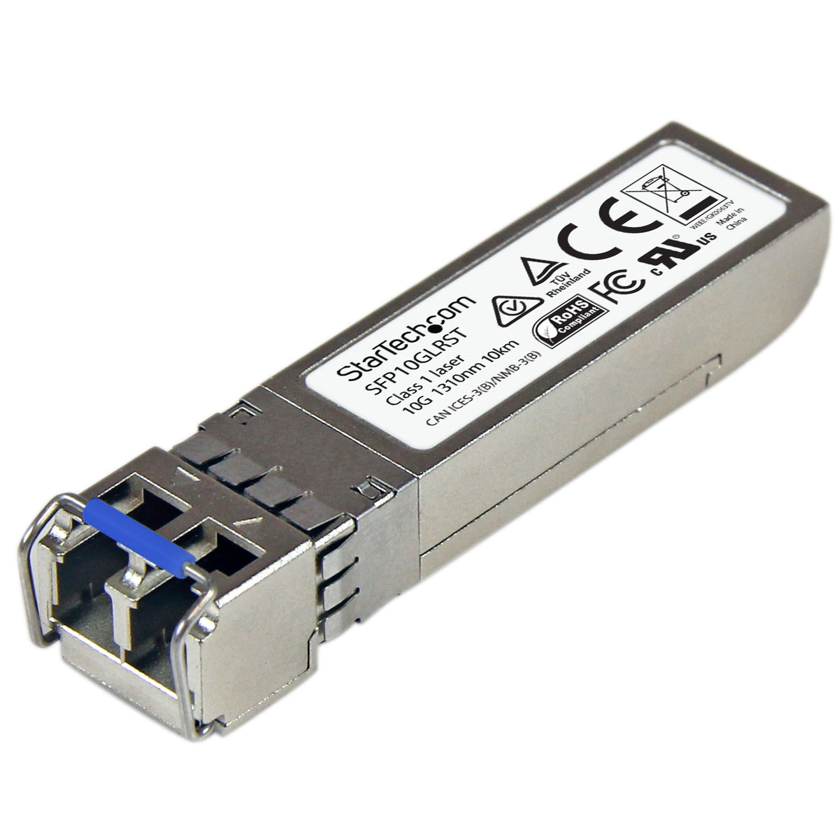 StarTech.com Cisco SFP-10G-LR Compatible SFP+ Module - 10GBASE-LR - 10GbE Single Mode Fiber SMF Optic Transceiver - 10GE Gigabit Ethernet SFP+ - LC 10km - 1310nm - DDM Cisco Firepower, ASR9000, C9300 - StarTech.com