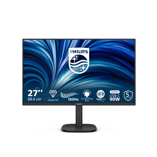 Philips 3000 series 27B2U3601/75 computer monitor 68.6 cm (27") 2560 x 1440 pixels Quad HD LCD Black product image