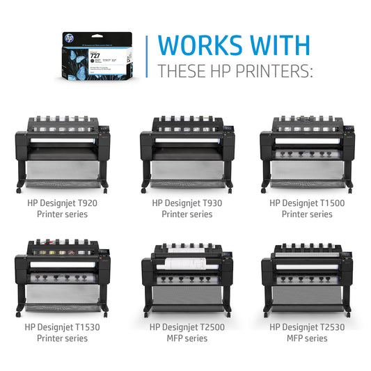 HP 727B 130-ml Photo Black DesignJet Ink Cartridge
