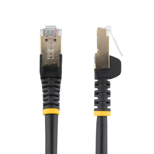 StarTech.com 2m CAT6a Ethernet Cable - 10 Gigabit Shielded Snagless RJ45 100W PoE Patch Cord - 10GbE STP Network Cable w/Strain Relief - Black Individually Tested/Wiring is UL Certified/TIA product image
