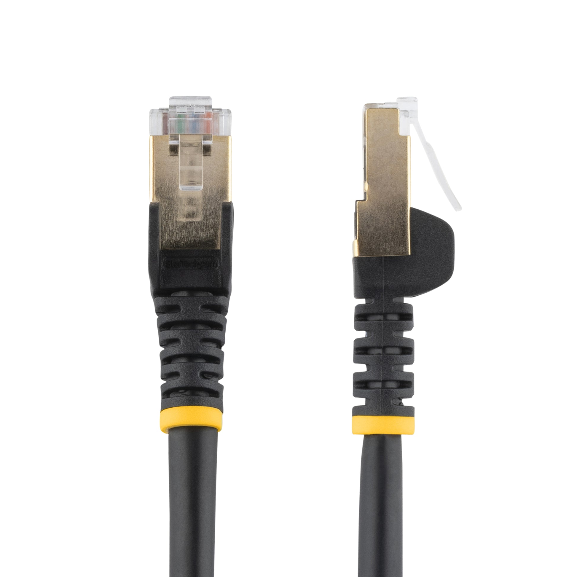 StarTech.com 1m CAT6a Ethernet Cable - 10 Gigabit Shielded Snagless RJ45 100W PoE Patch Cord - 10GbE STP Network Cable w/Strain Relief - Black Individually Tested/Wiring is UL Certified/TIA product image