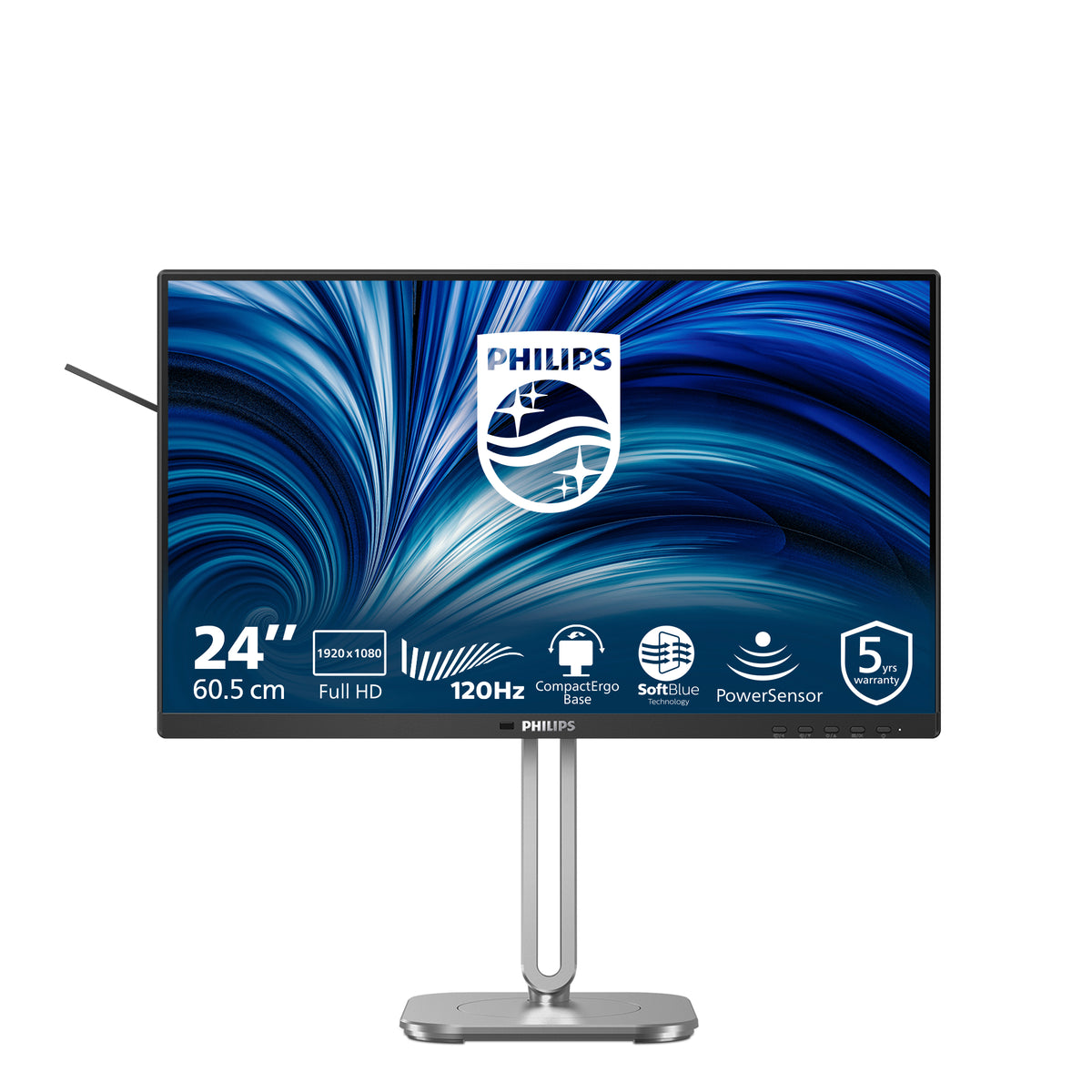 Philips 4000 series 24B2N4200/75 computer monitor 60.5 cm (23.8") 1920 x 1080 pixels Full HD LCD Grey - Philips