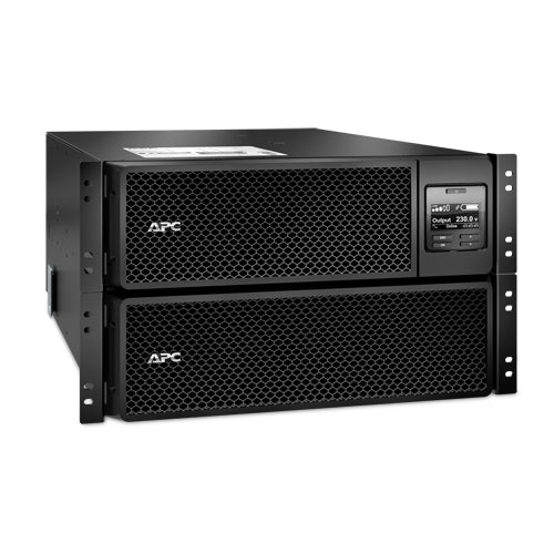 APC Smart-UPS On-Line SRT10KRMXLI - 10kW/VA, 6x C13 + 4x C19 + hardwire 1 phase output, rack mountable, Embedded NMC - APC