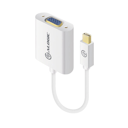 ALOGIC 15CM MINI DP TO VGA ADAPTER WHITE (MDP-VGA-AIC)
