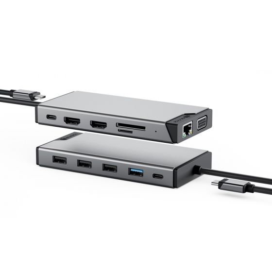 ALOGIC USB-C 12-IN-1 TRIPLE DISPLAY COMPACT DOC (DUCDDV3V2)