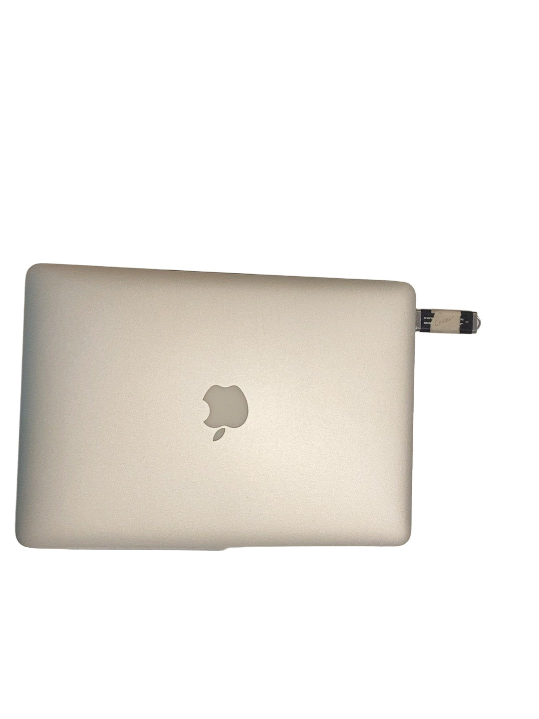 Actual Apple MacBook Air Early 2015 Core i7 lid condition on white background