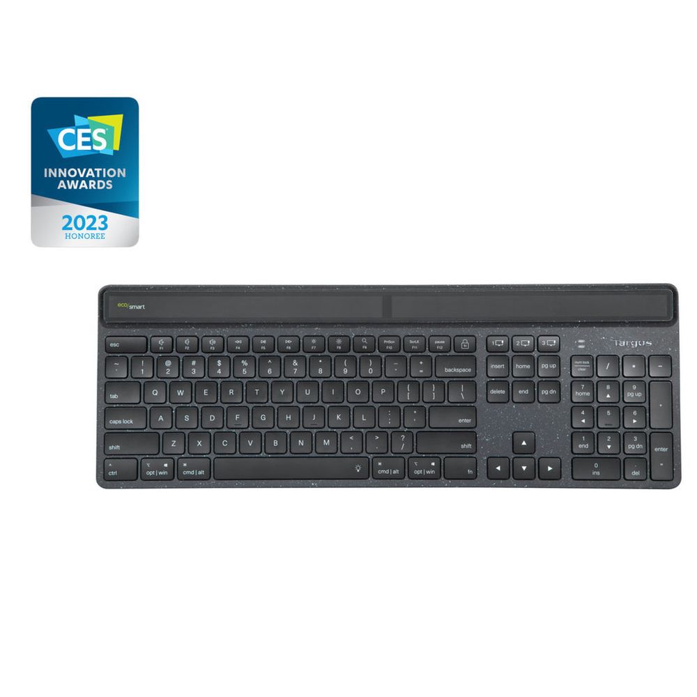 Targus AKB868US Energy Harvesting EcoSmart keyboard product image
