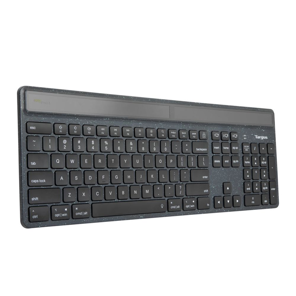 Targus AKB868US Energy Harvesting EcoSmart keyboard angle image